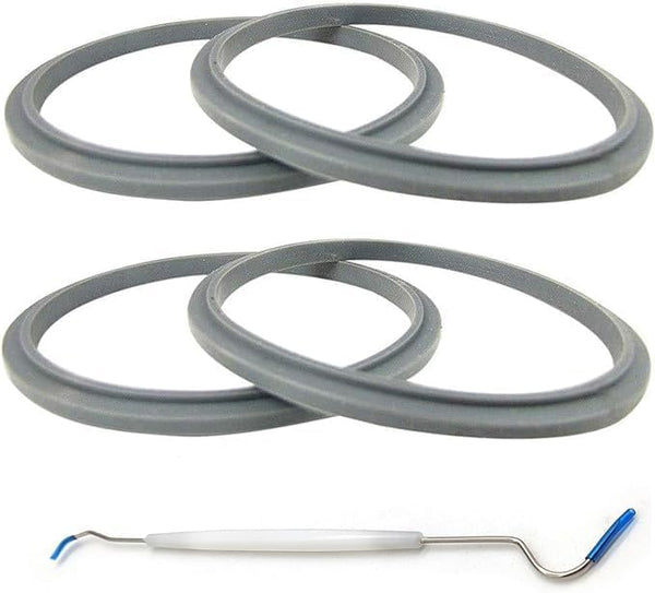 Nutribullet Compatible Blender Seal Gaskets, 600W & 900W Models, Unbranded, 4-Pack with Installation Tool