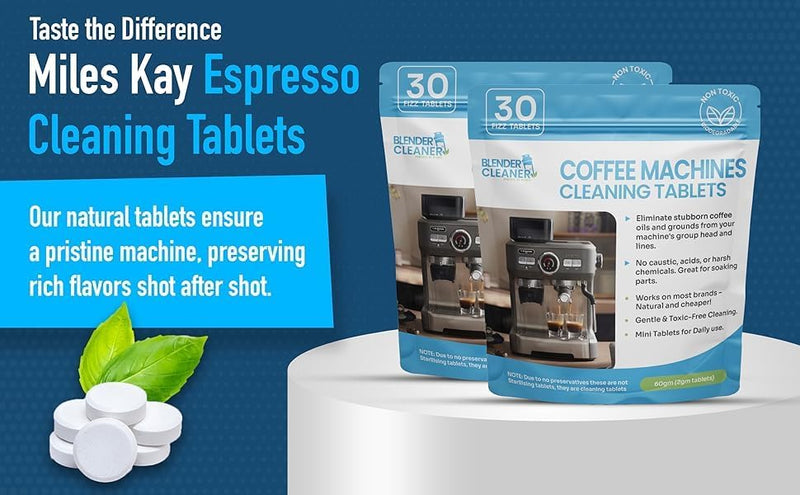 Clean Kit Tab Coffee Cleaning Kit – 3-in-1 Mega Pack – 30x Cleaning Tabs + 18x Mould ...