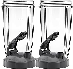 32OZ Tall Cups & Flip Lids Ring Replacement Set for Nutribullet 600w & 900w Blender Mixer Replacement Accessories Parts