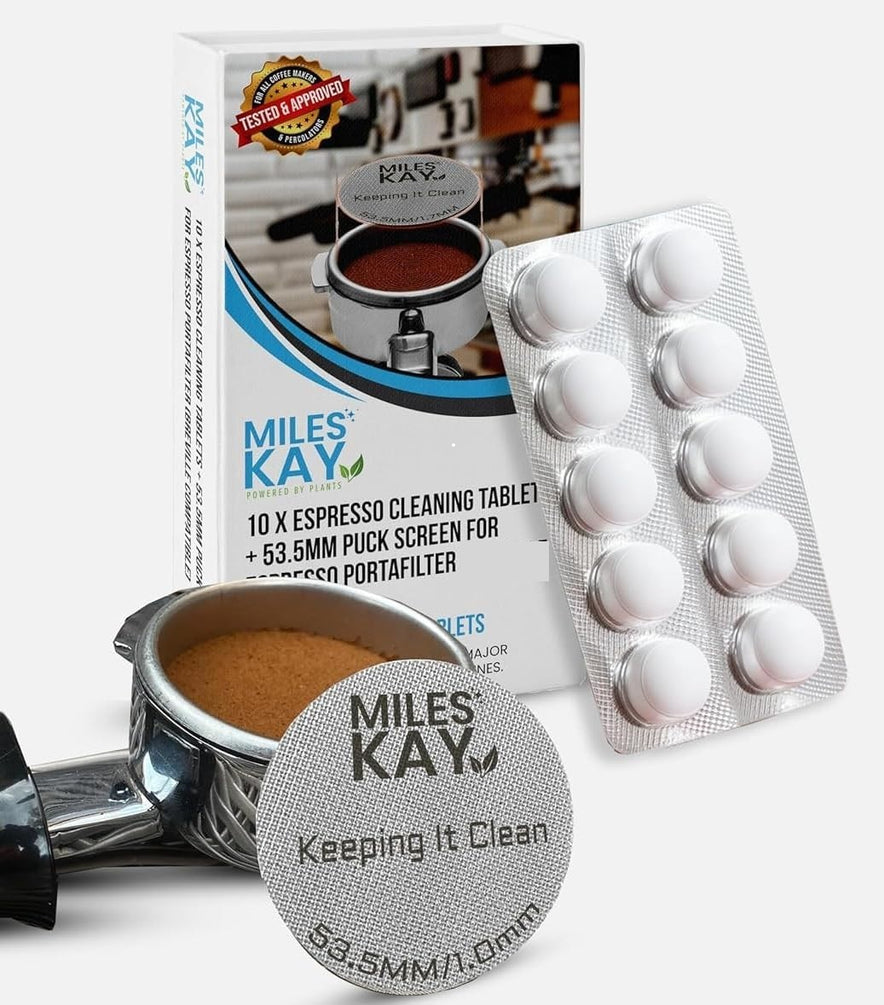 53.5mm Puck Screen (with Case) + Bonus 10 Coffee Cleaning Tablets - HALF PRICE OPENING SPECIAL!