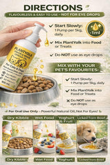 Omega 3 Oil for Dogs & Cats 100mL – Plant-Based DHA & EPA (Algae) – Fish Oil Alternative with Lutein, Zeaxanthin & Astaxanthin – Brain & Vision Support