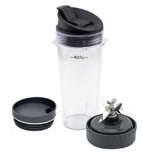 Nutri Ninja 4 item set - 16 oZ Cup + 16oz Blade + Sipper Lid + Seal and sip  Lid