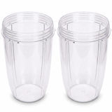 2 x Clear Nutribullet Big XL Large Cup 32 Oz - Nutri 600 and 900 Models Replacement