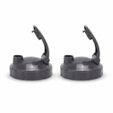 2 x Nutribullet Dark Grey Fliptop Flip Top Fresh Lid - All 600 and 900 Model Cups Replacement