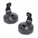2 x Nutribullet Dark Grey Fliptop Flip Top Fresh Lid - All 600 and 900 Model Cups Replacement
