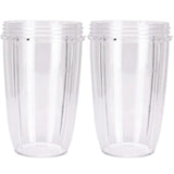 2 x Clear Nutribullet Big XL Large Cup 32 Oz - Nutri 600 and 900 Models Replacement