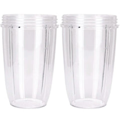 2 x Clear Nutribullet Big XL Large Cup 32 Oz - Nutri 600 and 900 Models Replacement