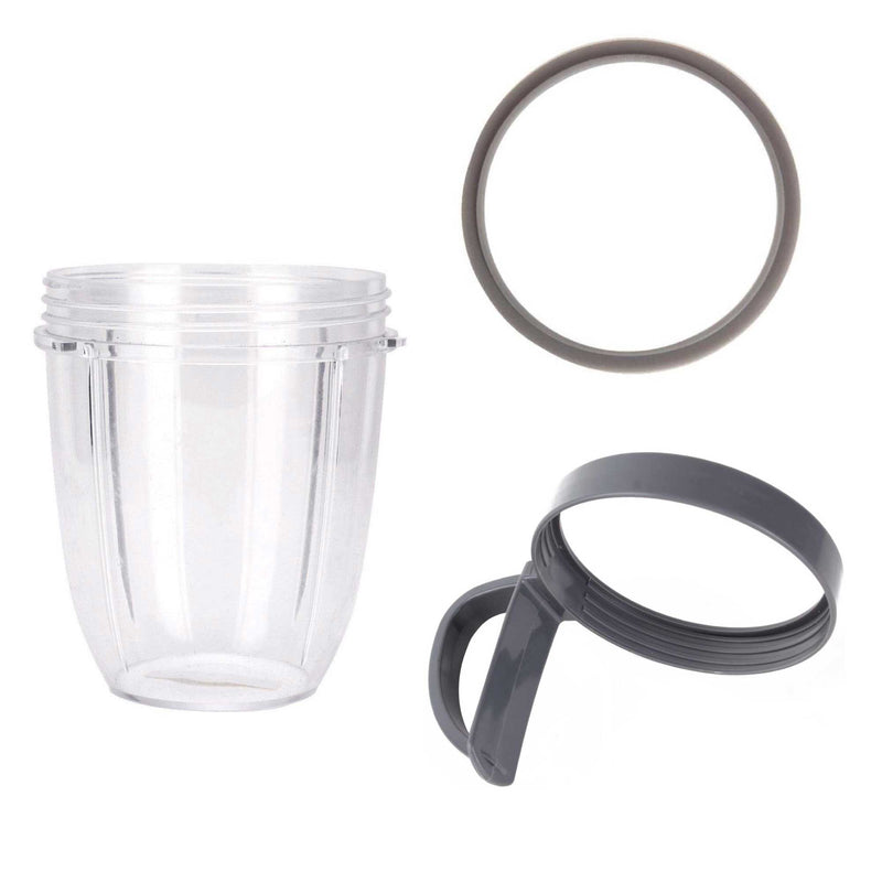 Nutribullet Short Cup + Handheld Lip Ring and Grey Seal All 600 900 Models Parts Replacement