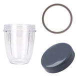Nutribullet Short Cup + Stay Fresh Lid and Grey Seal - For 600 900 Models Parts Replacement