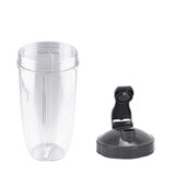 Nutribullet Tall Large Cup 24Oz and Fliptop Lid - For Nutri 600 900 Parts Replacement